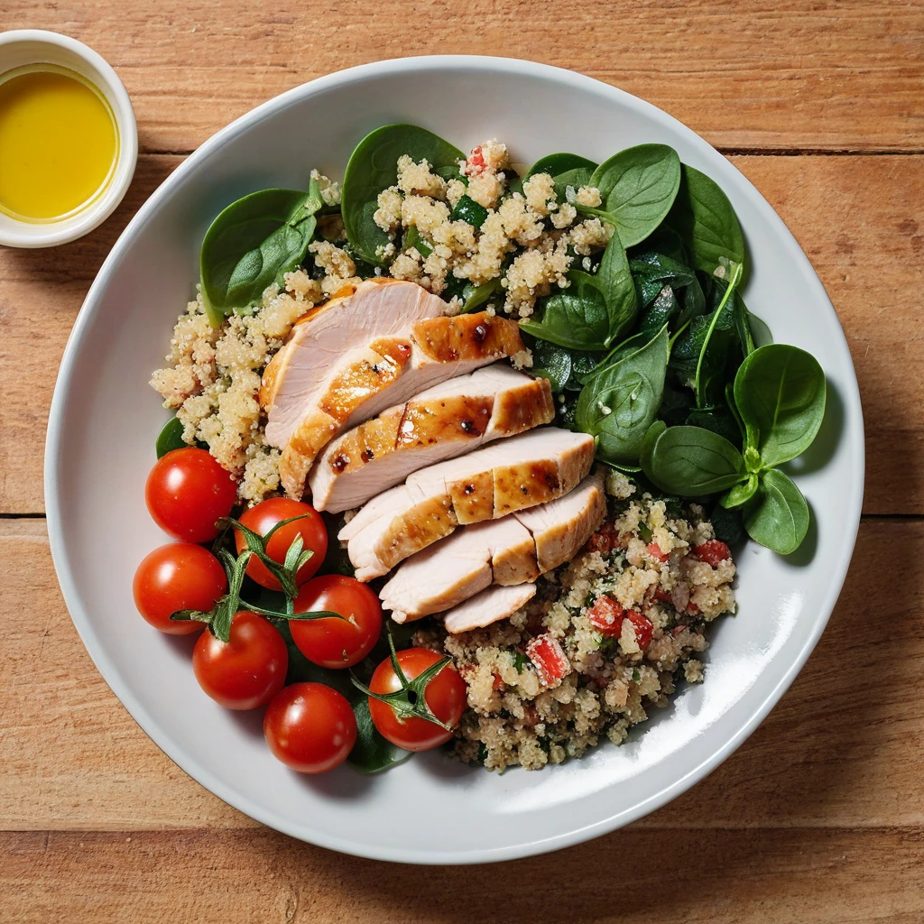 Organic Chicken and Quinoa Salad