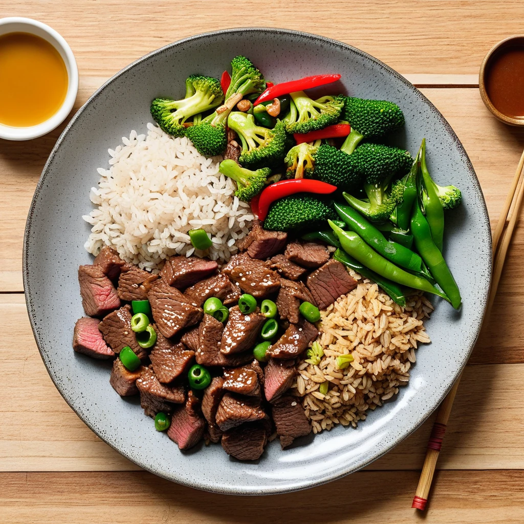 Lean Beef Stir-Fry with Brown Rice