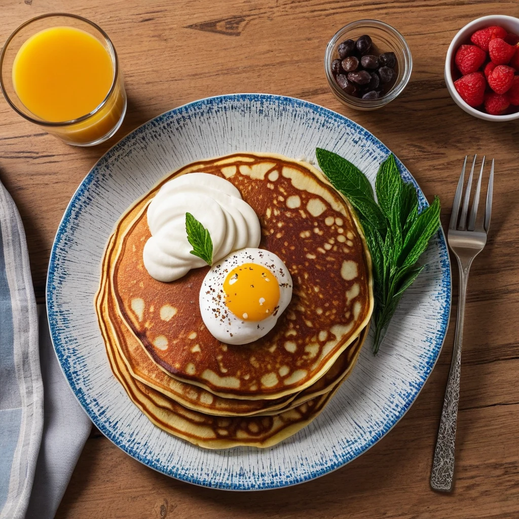 Yoğunlu Mısır Unu Pancake