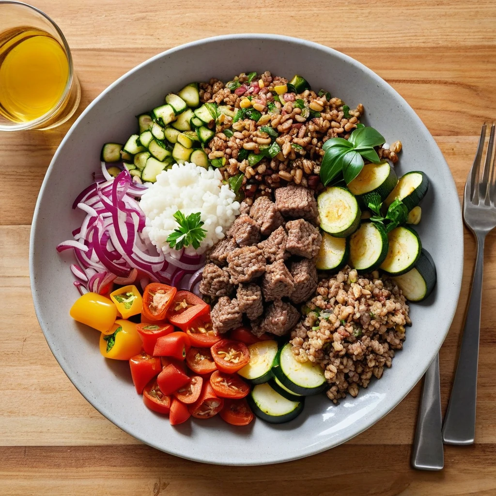 Lamb and Vegetable Grain Bowl