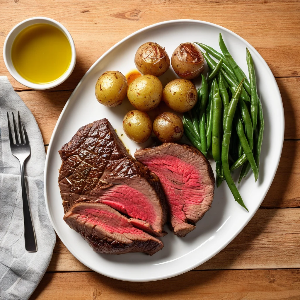 Beef Sirloin & Roasted Potatoes