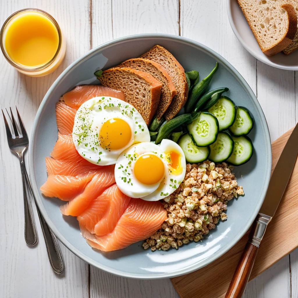 Smoked Salmon and Egg Breakfast Bowl