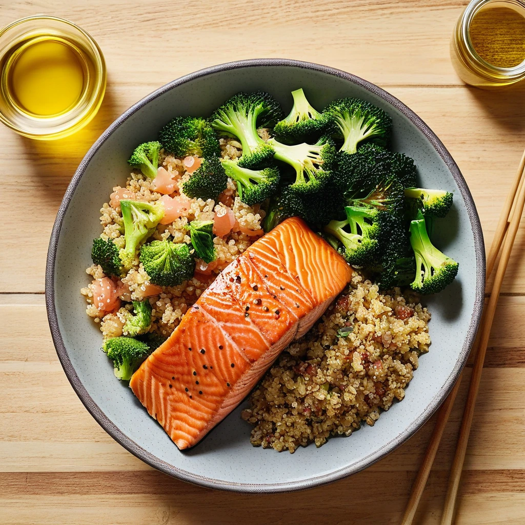 Savory Quinoa & Salmon Bowl