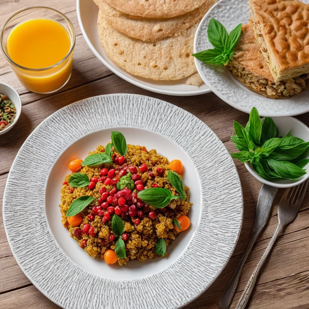 Салата от курица със зеленчуци и йогуртов дресинг