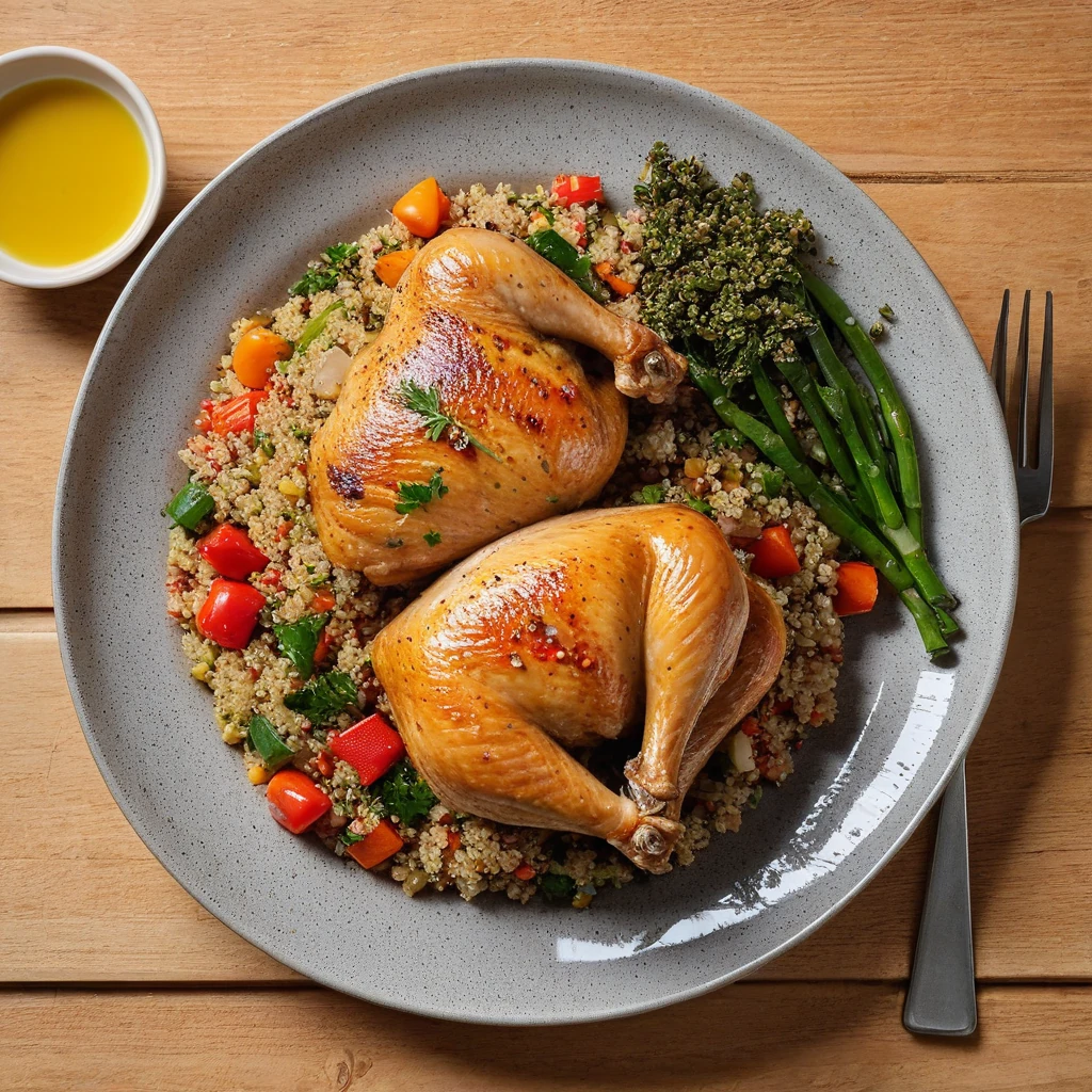 Poulet aux légumes et quinoa