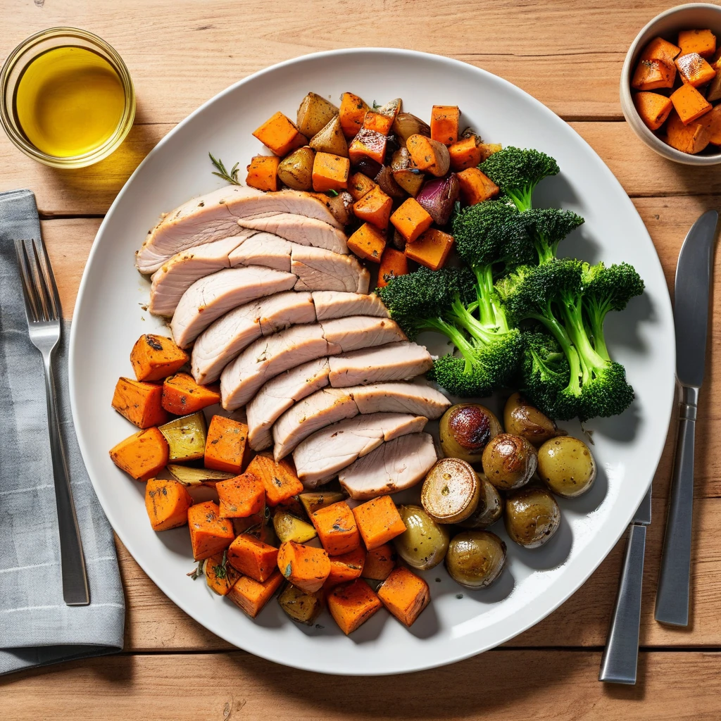 Herb-Roasted Turkey Breast with Roasted Vegetables