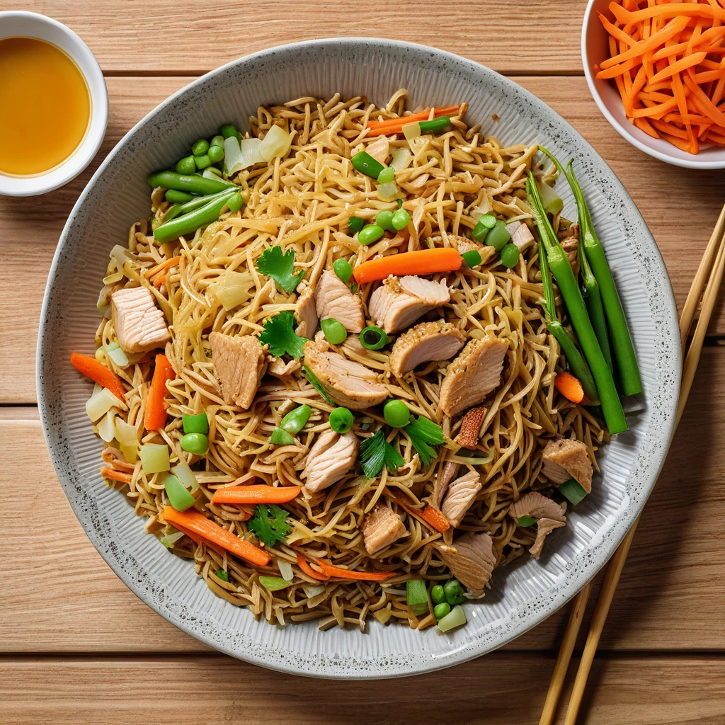 Pancit Canton with Vegetables