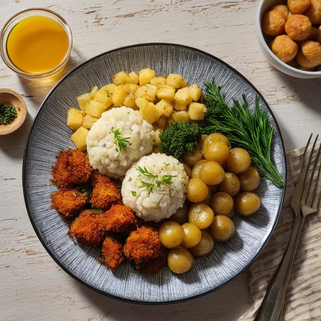 Bacalhau à Gomes de Sá com Pão Integral