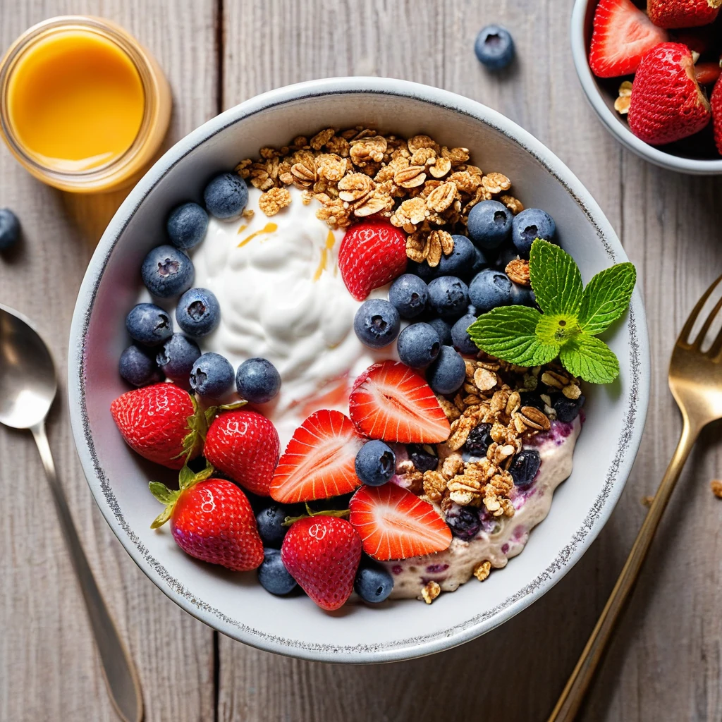 Greek Yogurt Berry Protein Bowl
