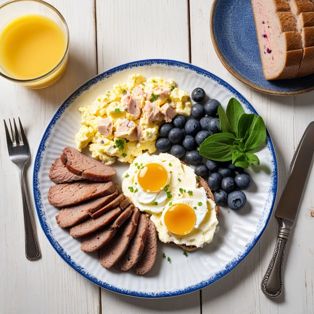 Scrambled Egg Whites with Turkey Sausage
