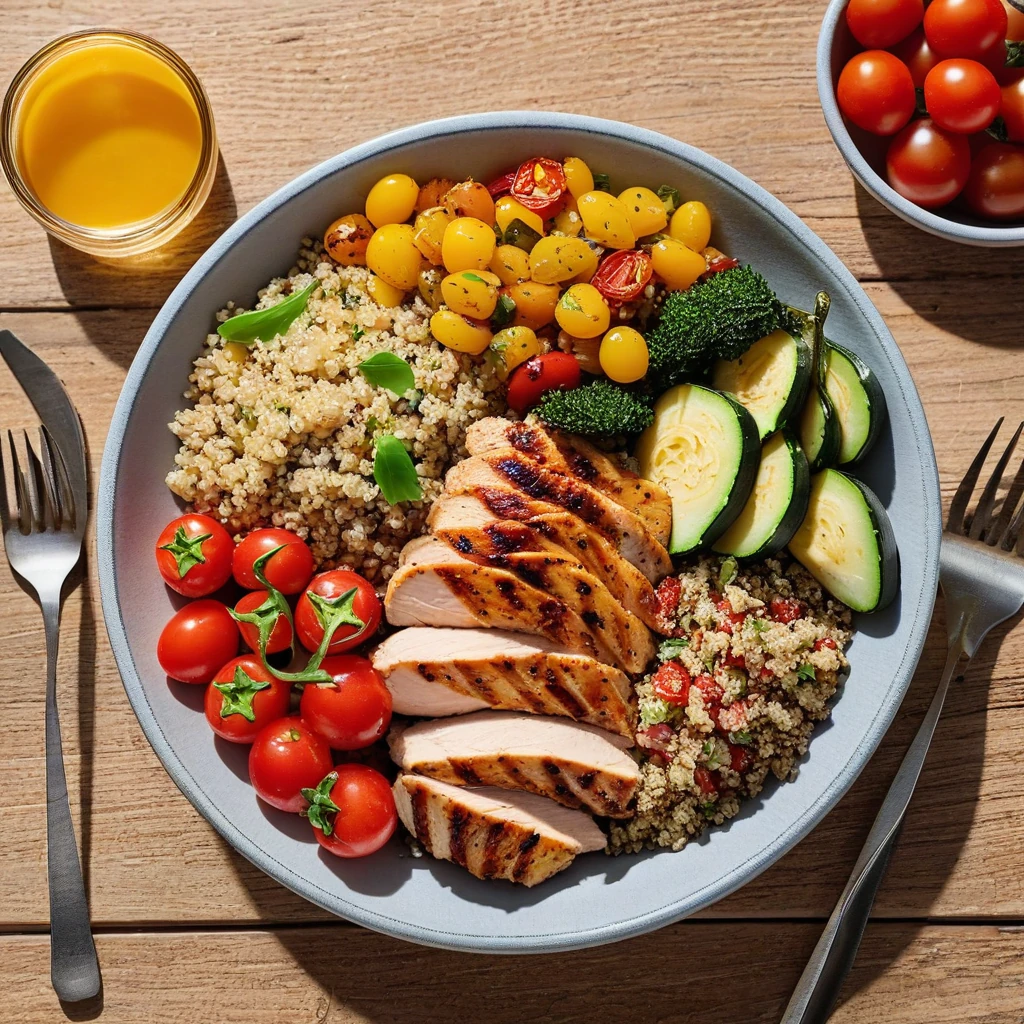 Grilled Chicken Quinoa Power Bowl