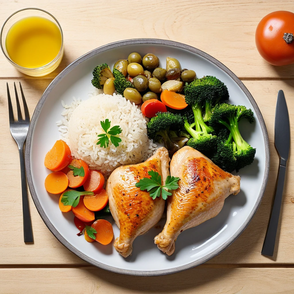 Bol de poulet aux légumes