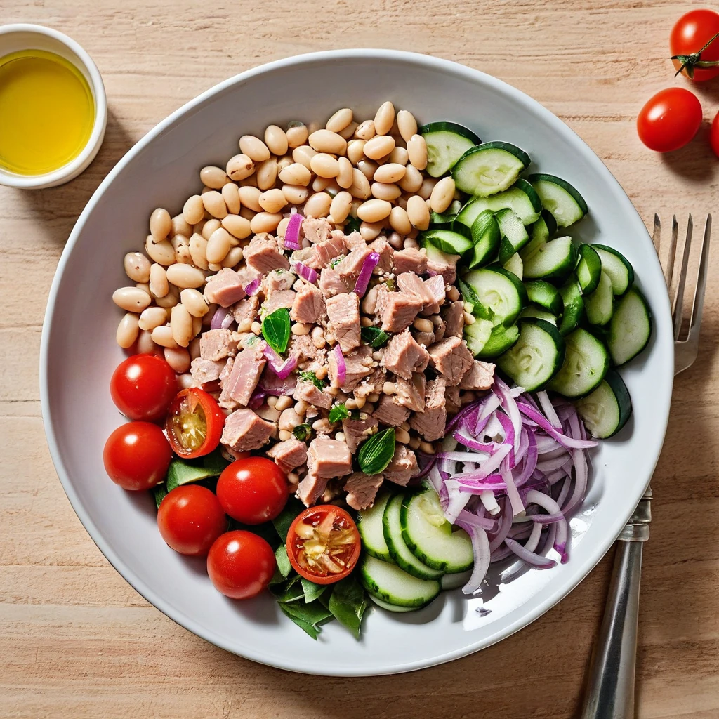 tuna and white bean mediterranean salad