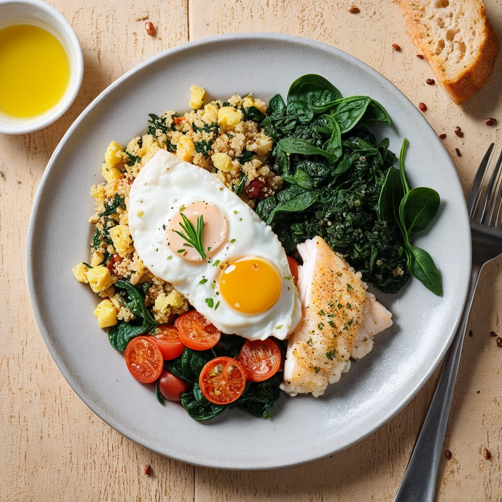 Sustainable Seafood Scramble with Quinoa
