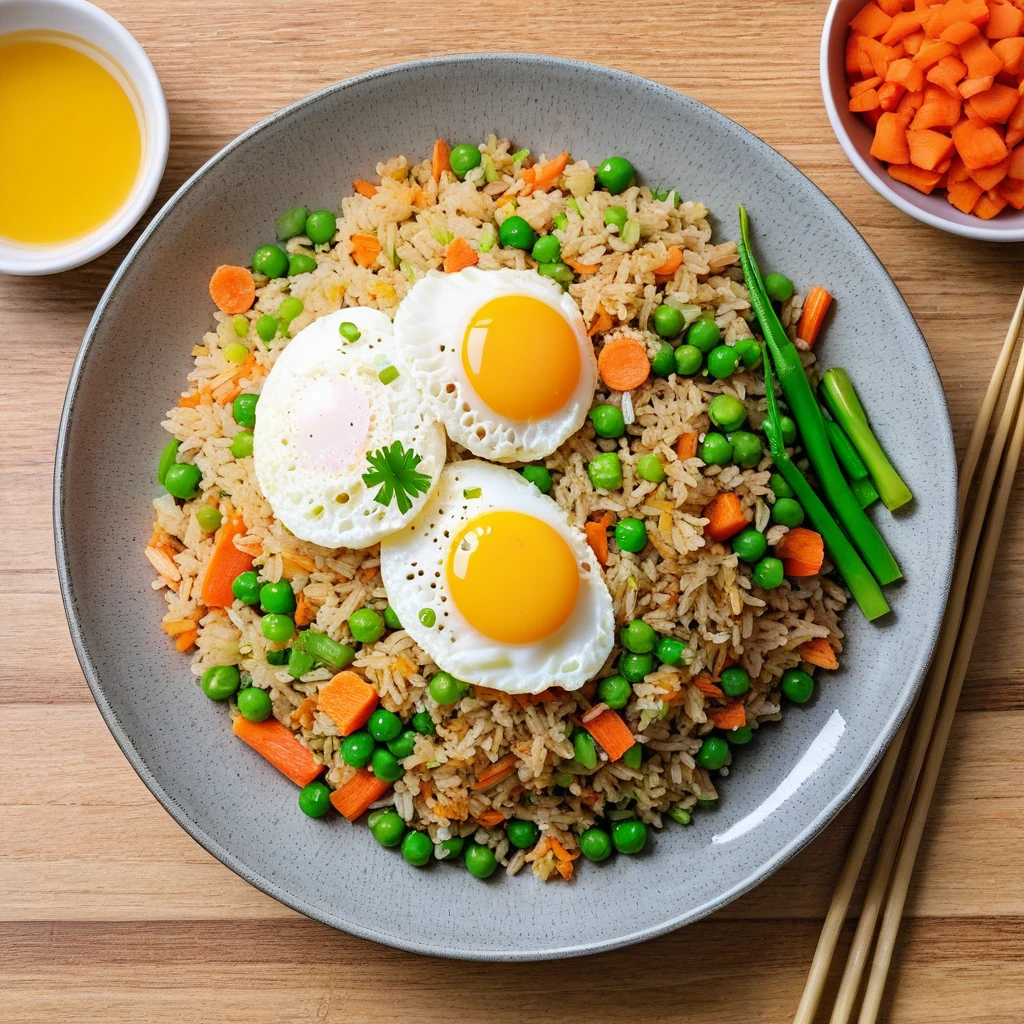 Asian Vegetable and Egg Fried Rice