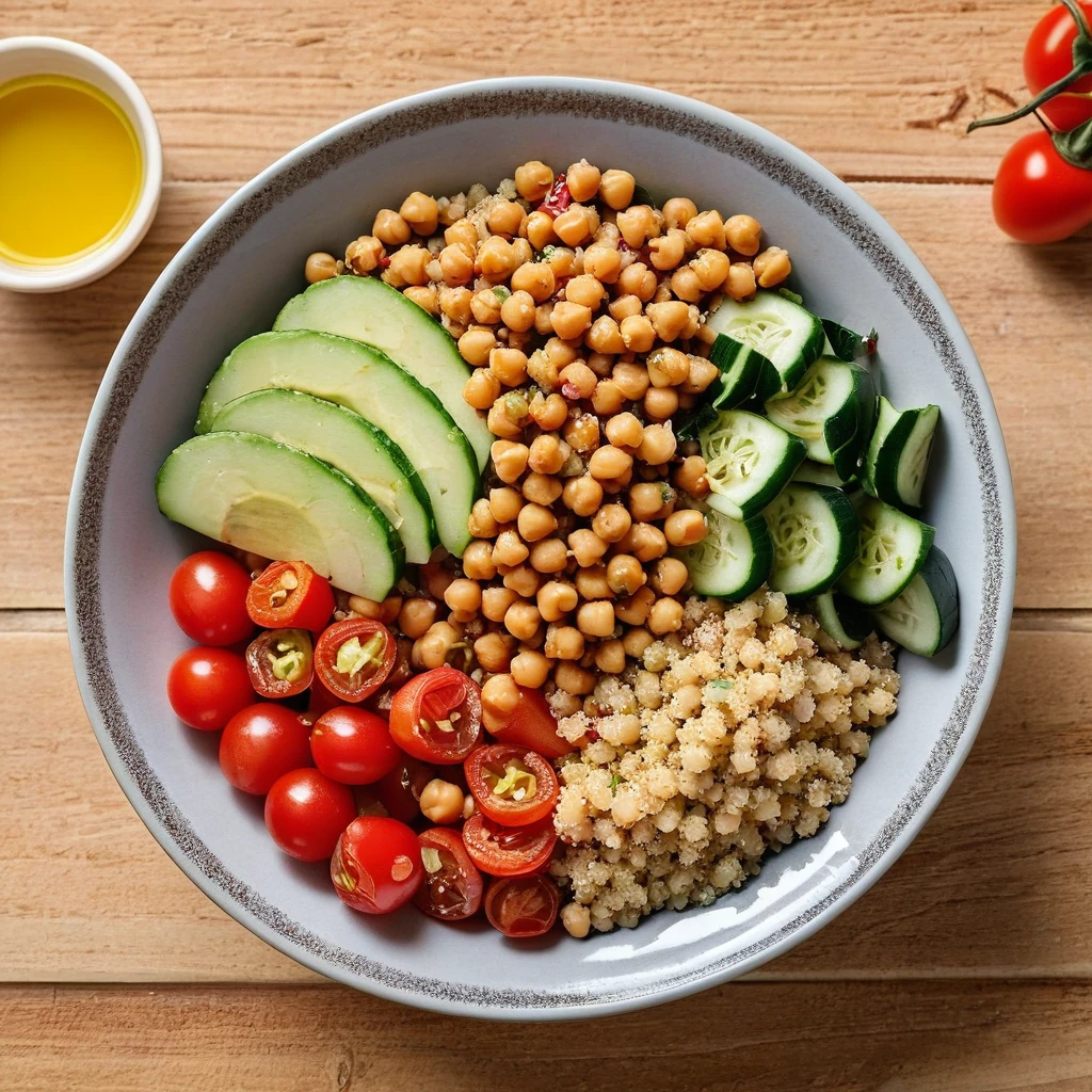 Quinoa and Chickpea Salad Bowl
