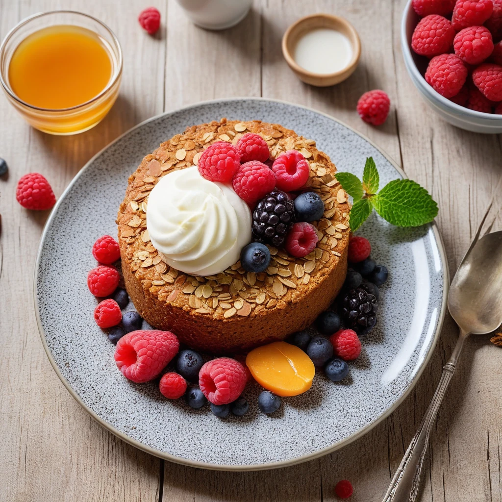 Gâteau d'Avoine aux Fruits Rouges