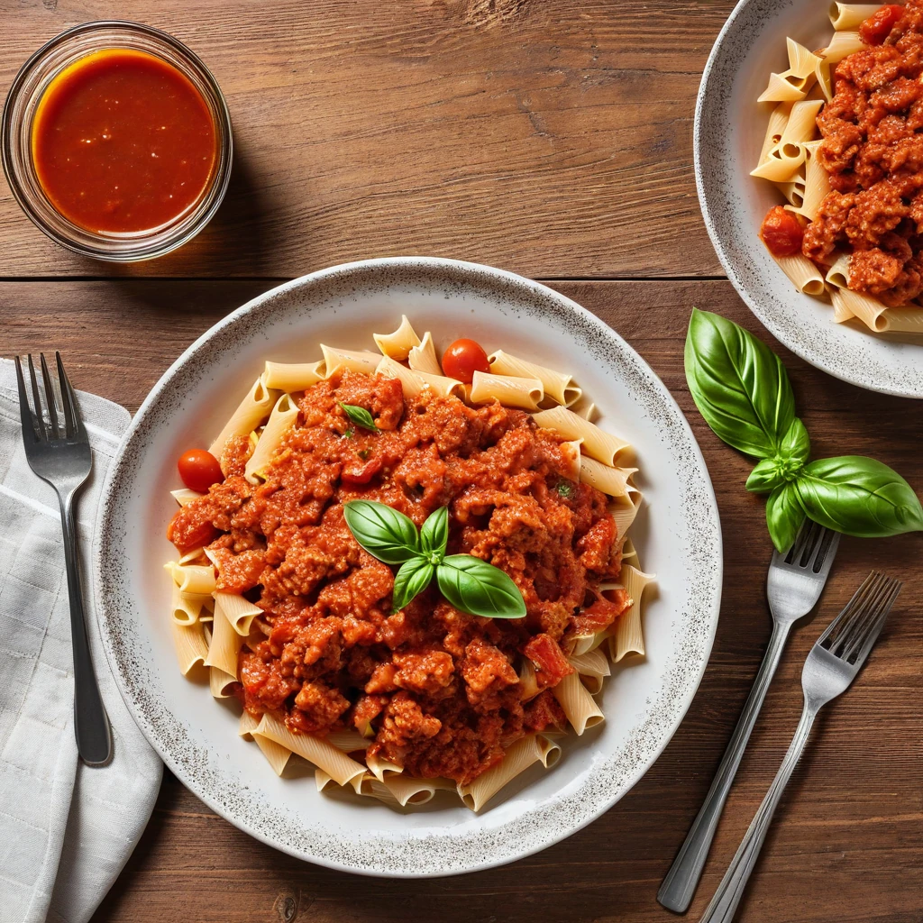 Pasta with Turkey Tomato Sauce