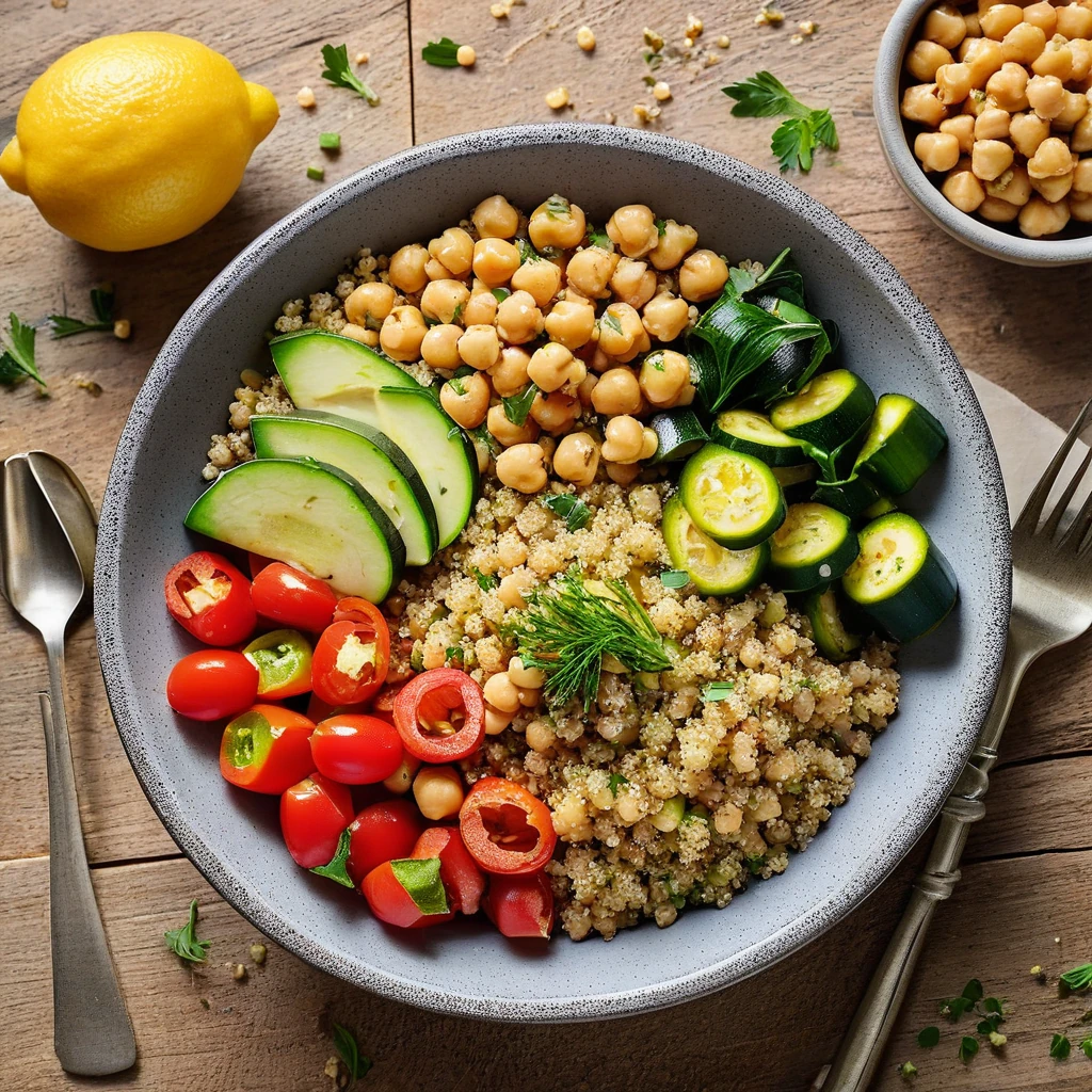 Zesty Lemon Herb Quinoa Bowl