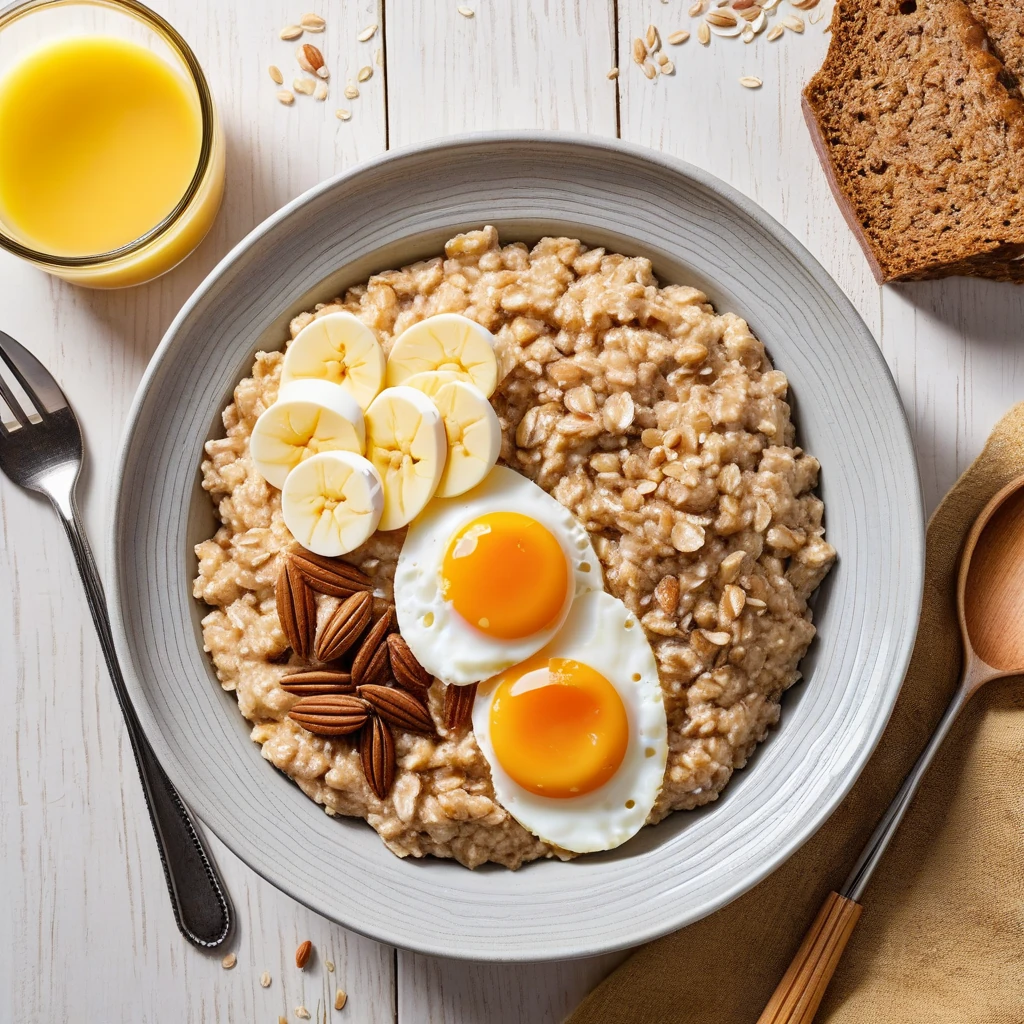 Protein-Packed Oatmeal with Eggs