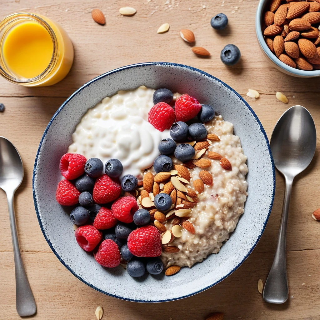 Porridge with Berries and Almonds