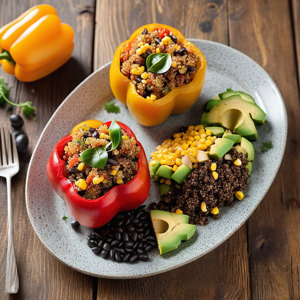 Quinoa Stuffed Bell Peppers