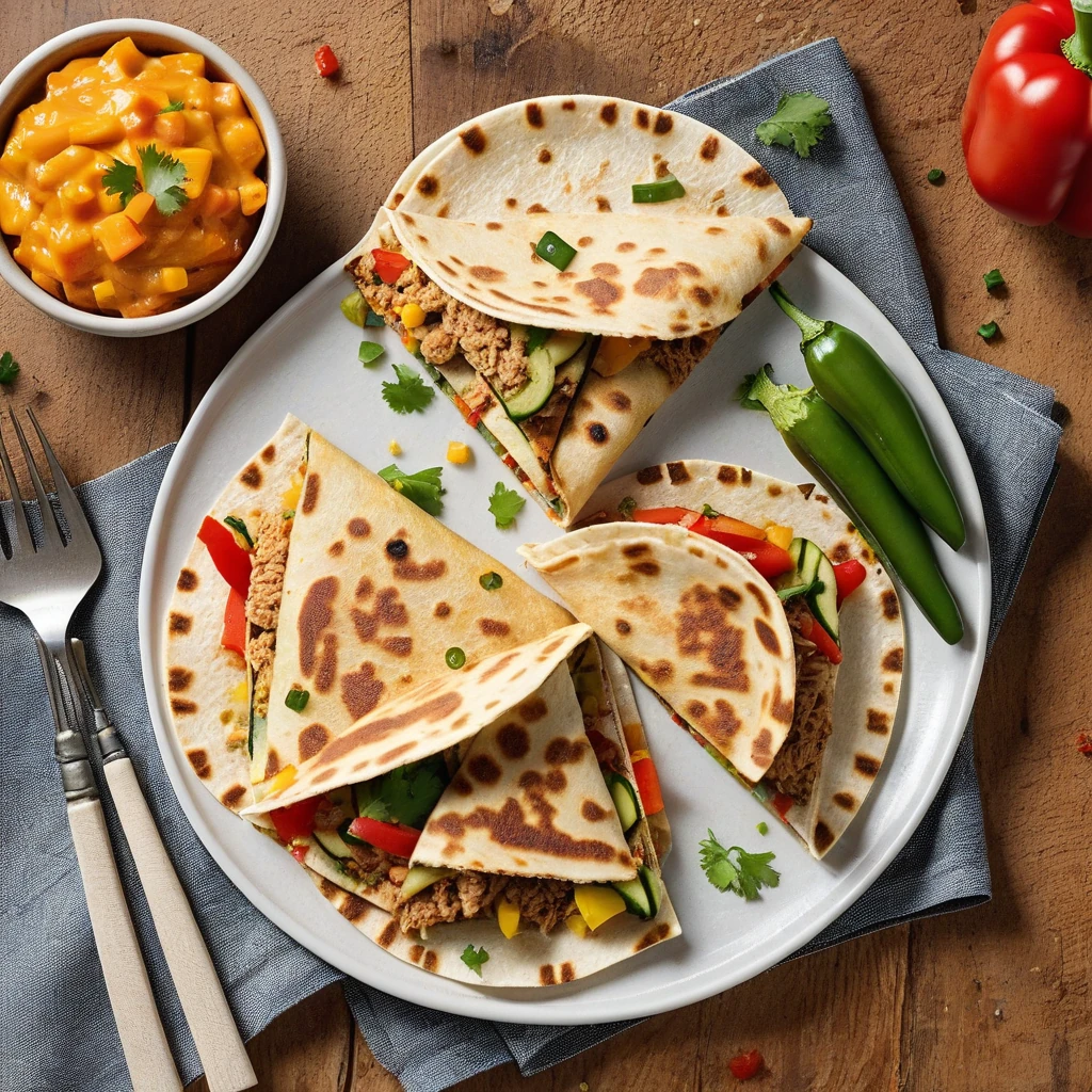 Mini Turkey and Veggie Quesadillas