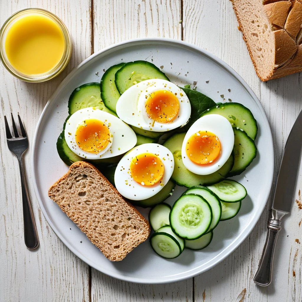 Egg and Cucumber Salad Sandwich