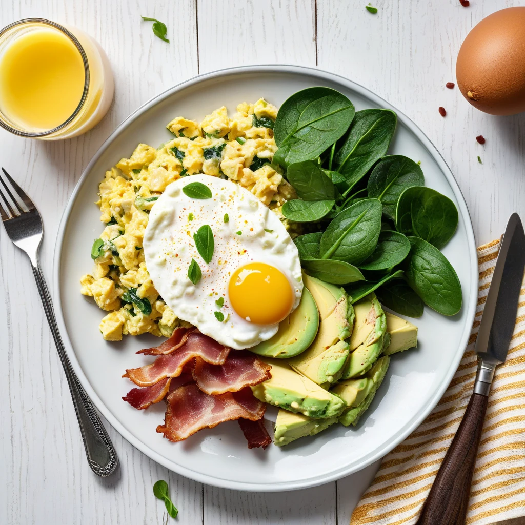 Creamy Bacon and Avocado Egg Scramble