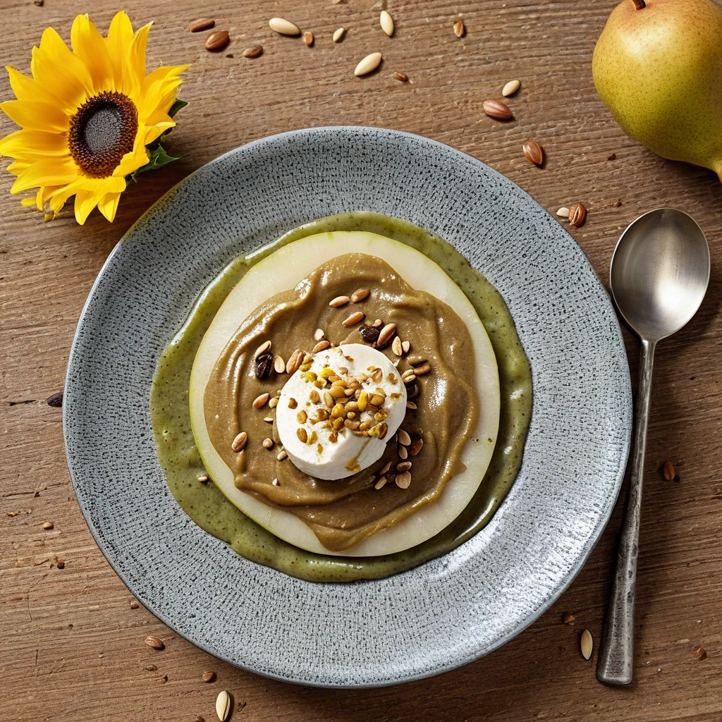 Pear with Sunflower Seed Butter