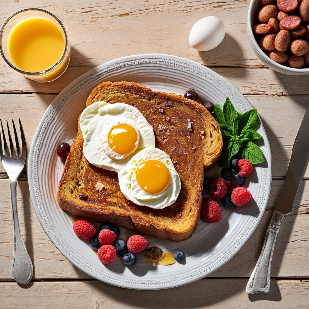 Protein-Rich French Toast with Turkey Sausage