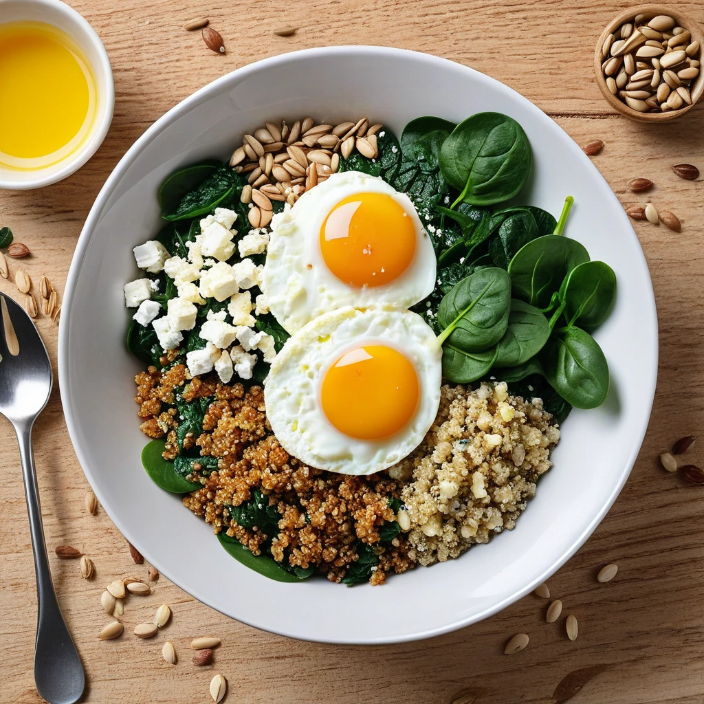 Savory Spinach and Quinoa Breakfast Bowl
