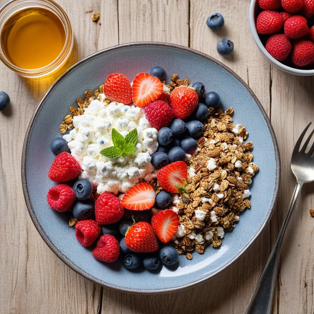 Cottage Cheese and Berry Parfait