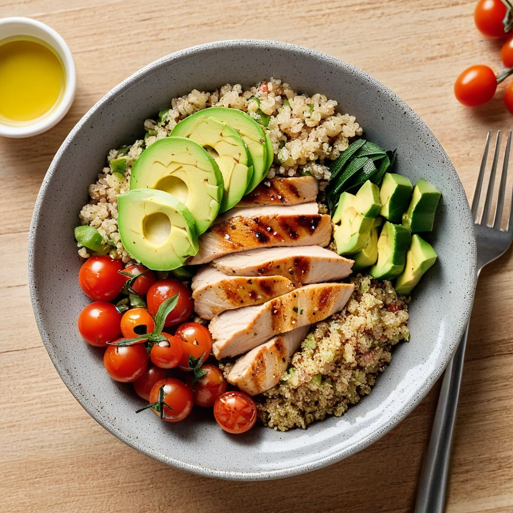 Savory Chicken Quinoa Bowl