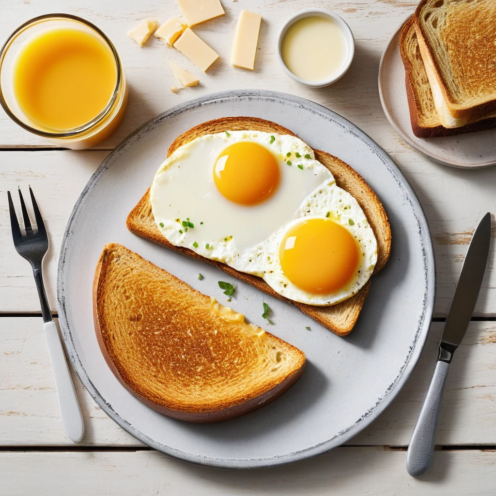 Egg, Cheese & Toast Snack