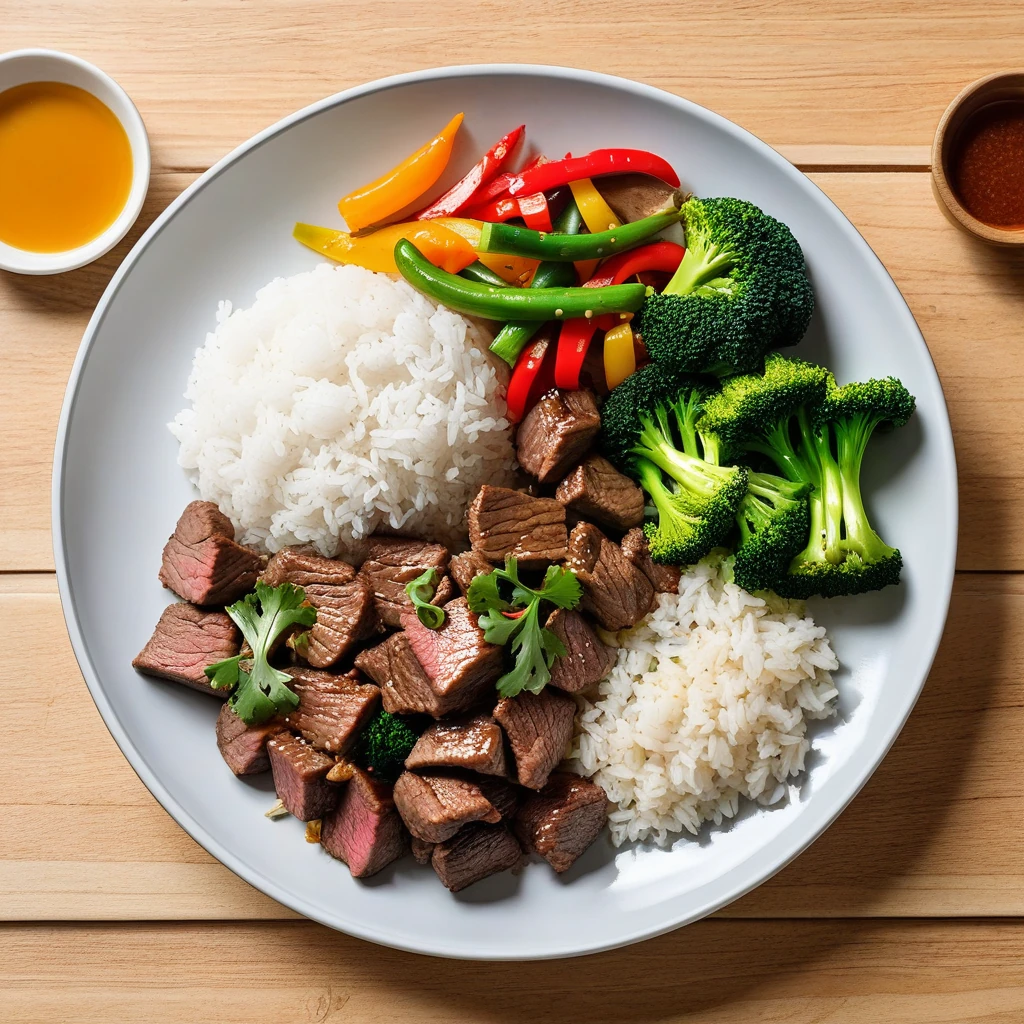 Beef and Vegetable Stir-Fry with Jasmine Rice