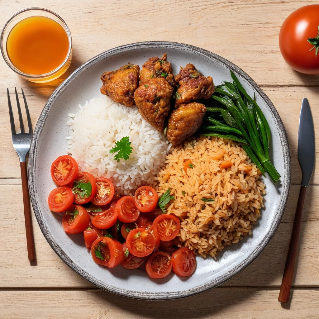 Frango Grelhado com Arroz Integral e Feijão Carioca