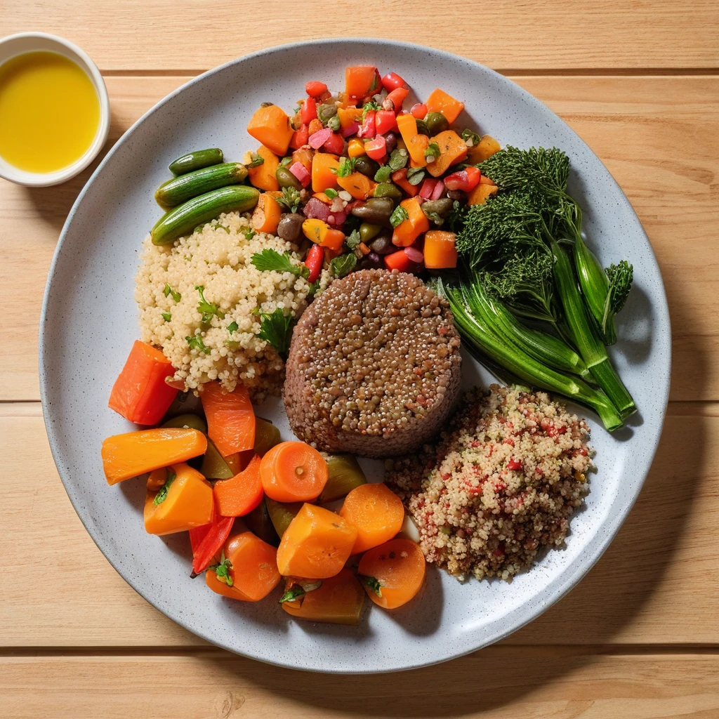 Boeuf aux légumes et quinoa