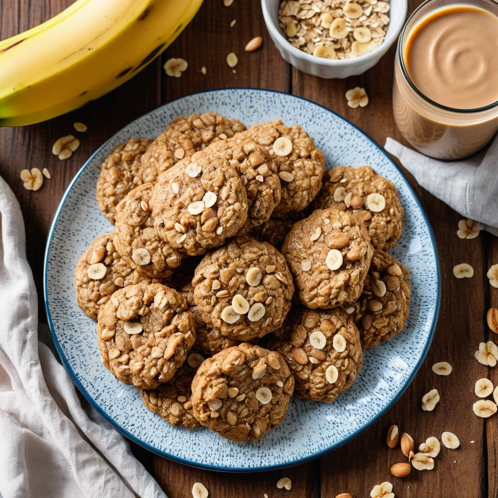 Protein-Packed Banana Oat Cookies