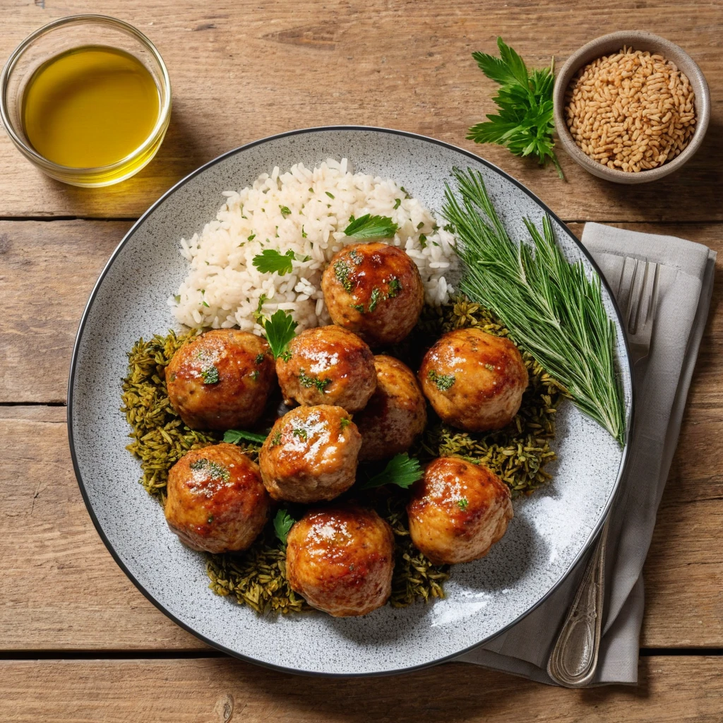 Boulettes de poulet aux herbes