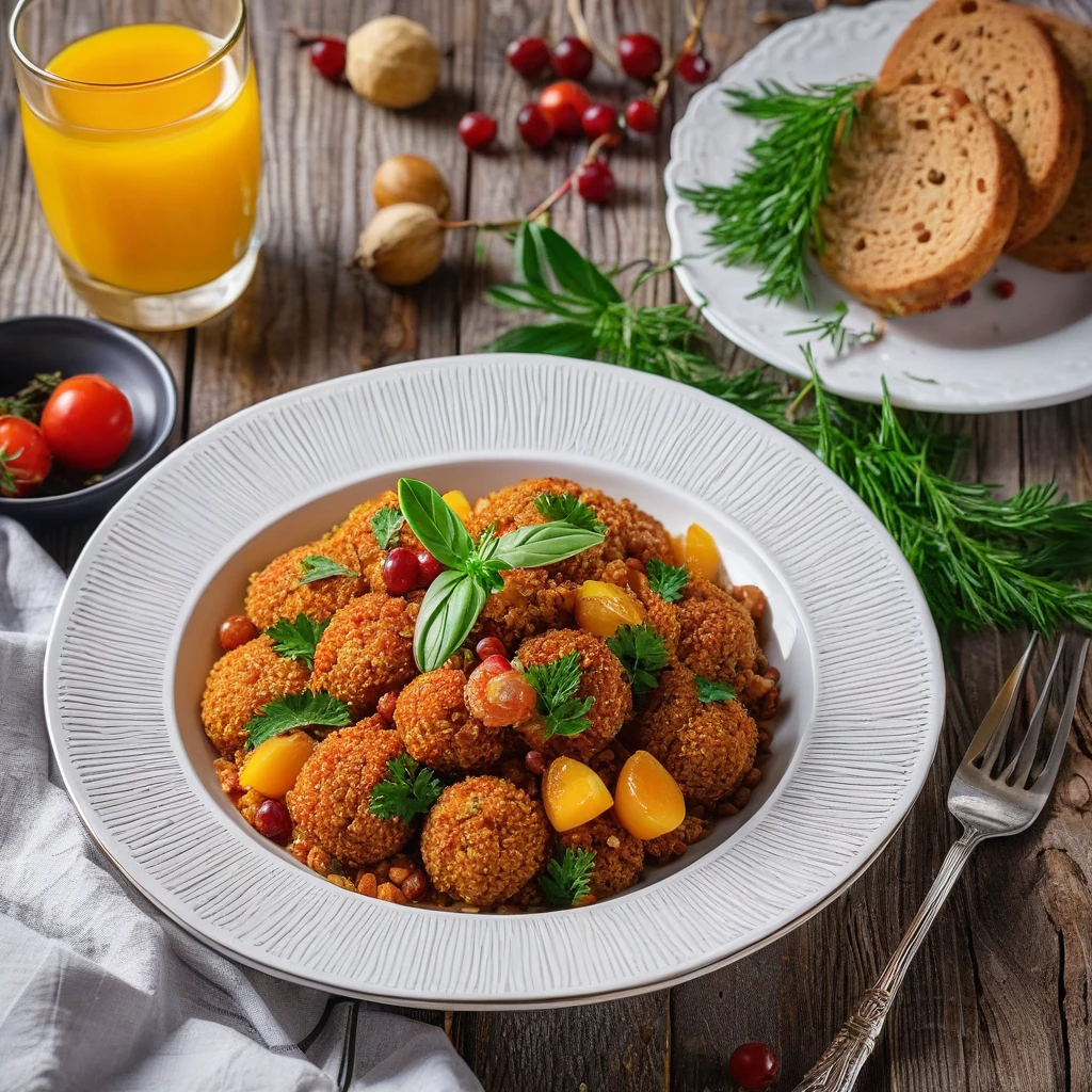 Печена куряча грудка з овочами та картоплею