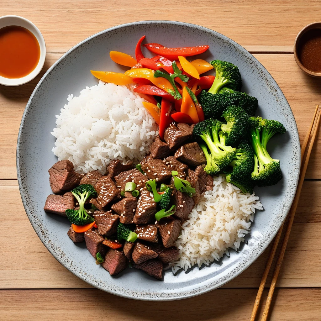 Lean Beef Stir-fry with Jasmine Rice