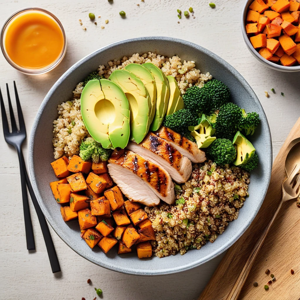 Grilled Chicken and Quinoa Power Bowl