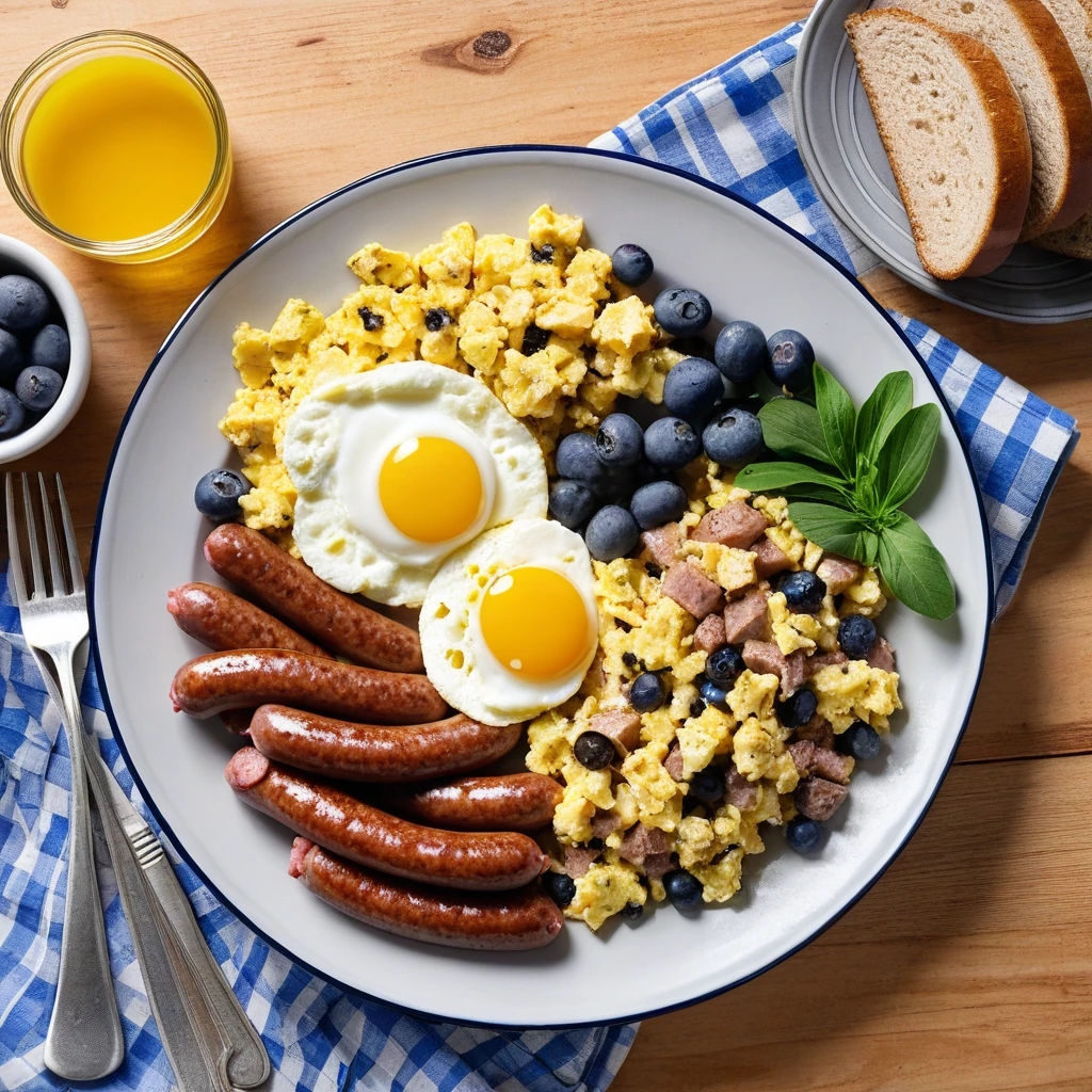 Sausage and Egg Breakfast Scramble