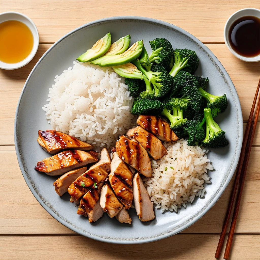 Grilled Chicken and Jasmine Rice Stir-Fry
