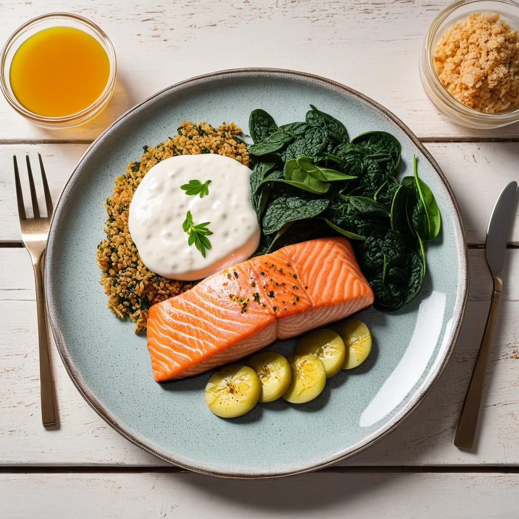 Herzhafter Lachs mit Haferflocken