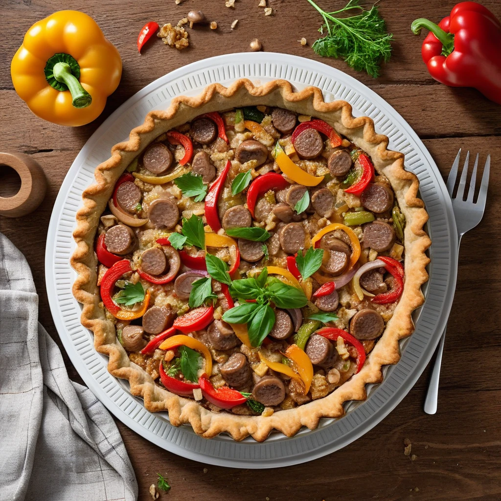 Vegetable and Cheese Breakfast Pie
