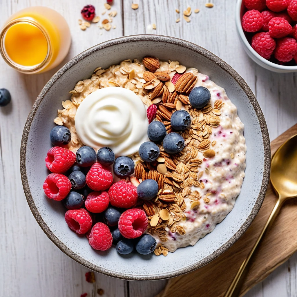 Protein-Packed Overnight Oats with Berries