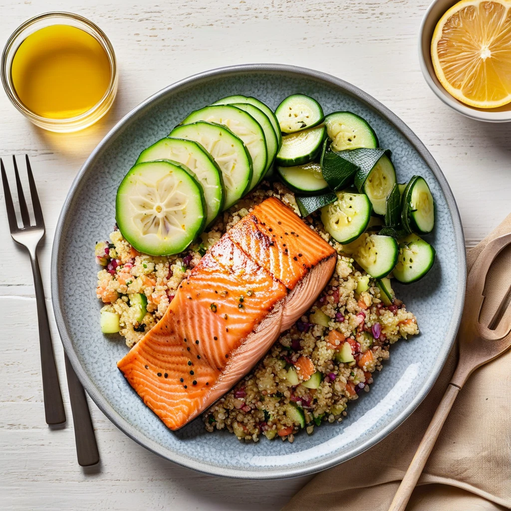 Citrus Grilled Salmon with Quinoa Salad