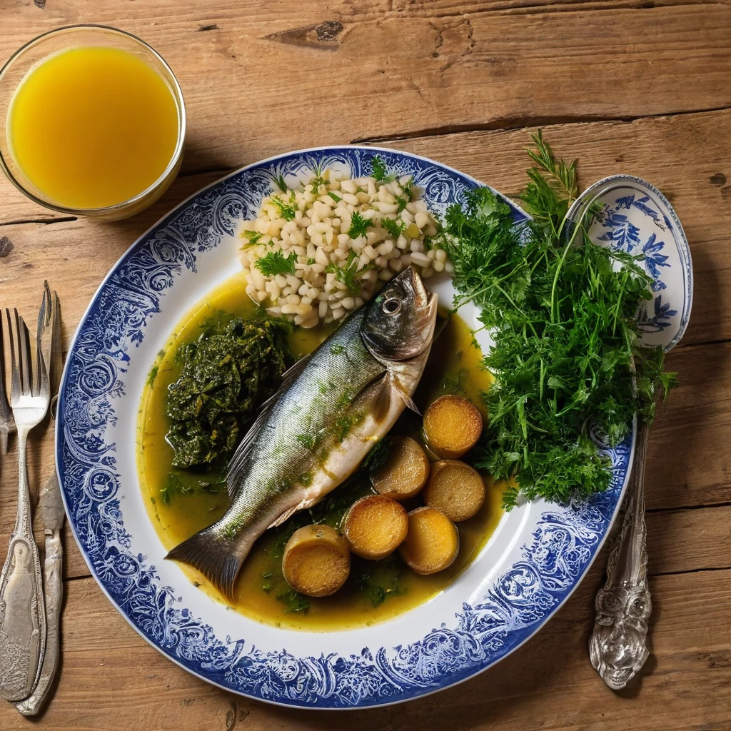 Sardinha Grelhada com Caldo Verde